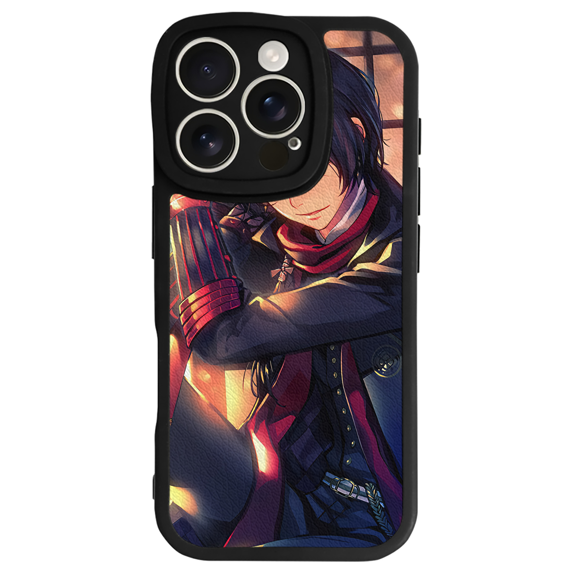 （画像用） 刀剣乱舞 Touken Ranbu 【iPhone 16シリーズ対応】シリコンスマホケース（レザー調） 材質：シリコン